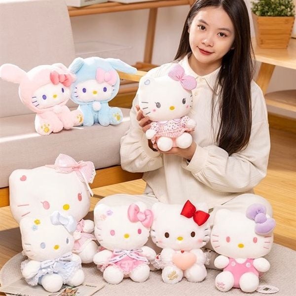  Hello Kitty bông nơ tím 