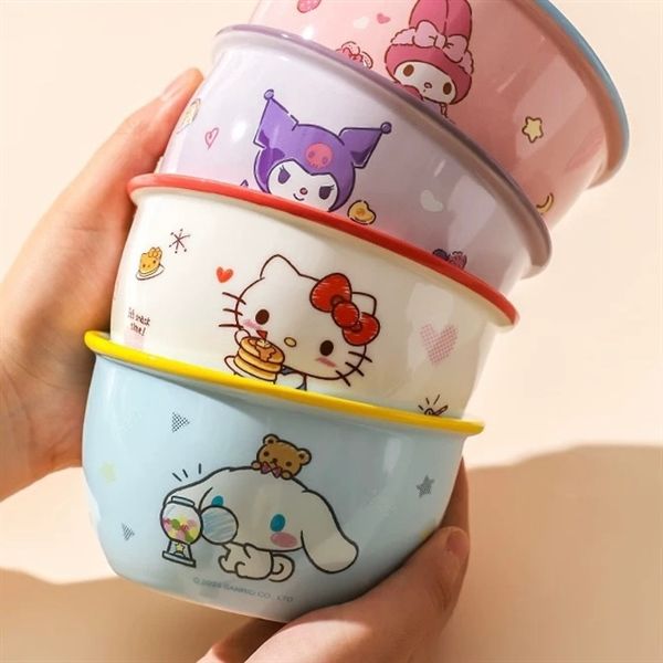  Bát con Sanrio viền màu 12cm 