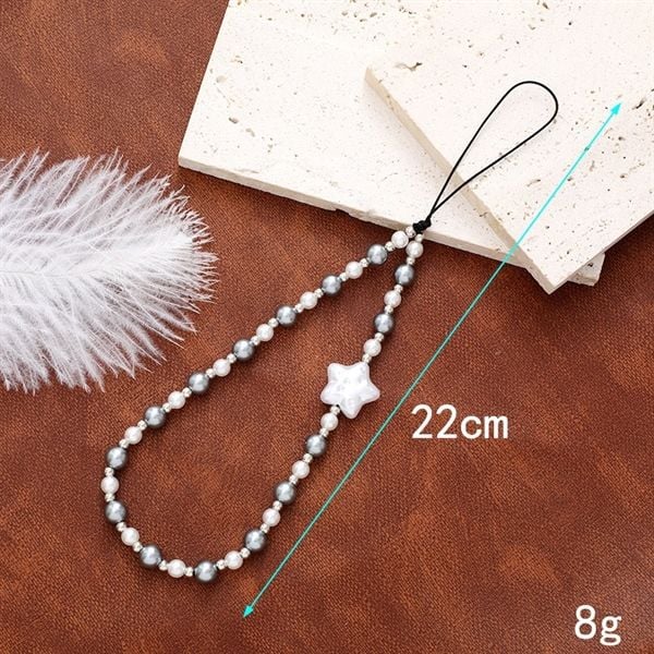  Dây charm đeo điện thoại ngọc sao 