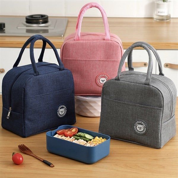  Túi đựng cơm tag gấu tròn 