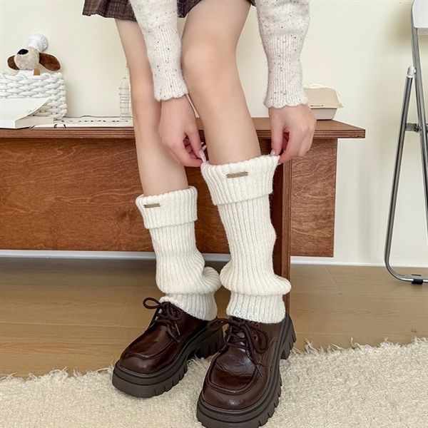  Tất ống đồng Xueshangmian dày gập cổ 