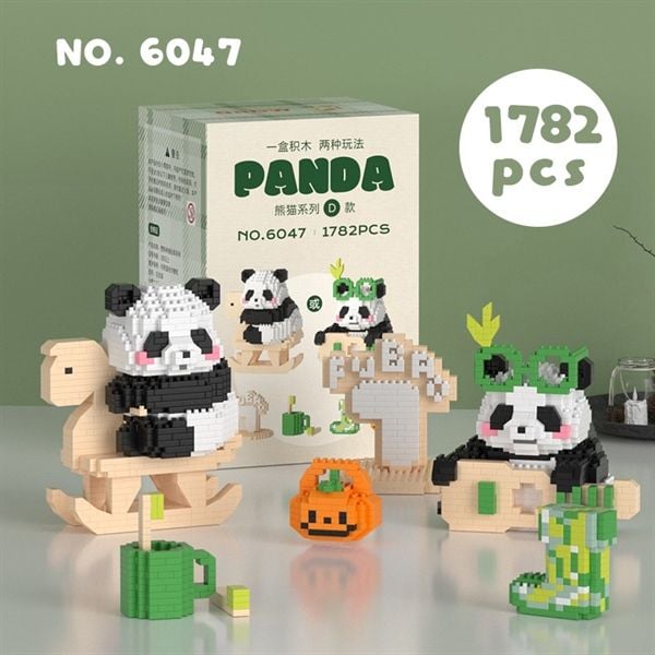  Xếp hình Panda - Ngựa gỗ 