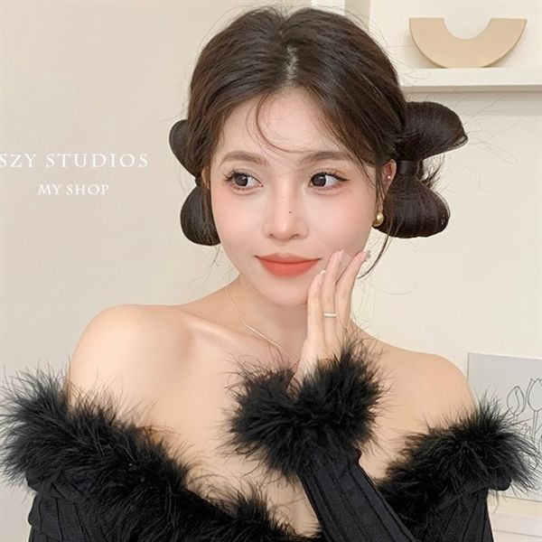  Kẹp tóc giả buộc nơ 