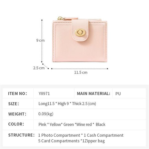  Ví khoá xoay hoa 4 cánh 