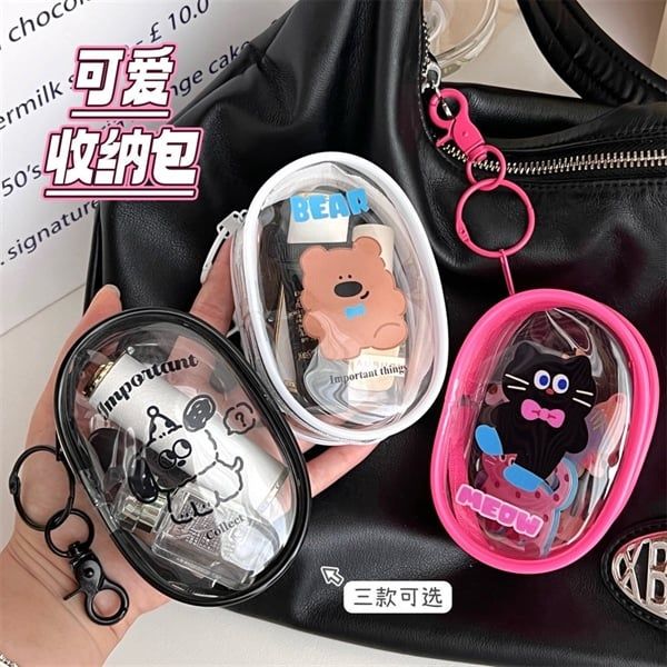 Túi nhựa mini móc khoá bầu dục 