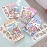  Sổ bé gái các hoạt động 9x18cm + sticker 