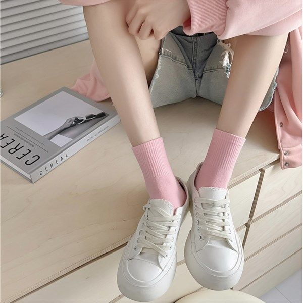  Tất Kiki Sox trơn pastel 