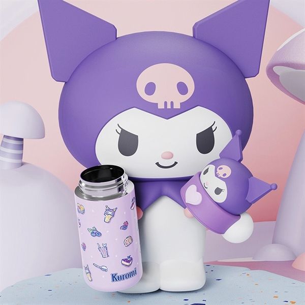  Bình giữ nhiệt Sanrio đầu silicon 350ml 