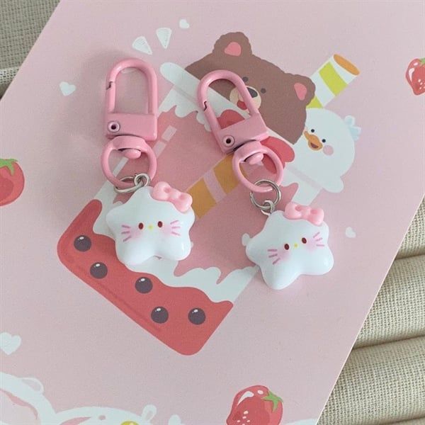 Móc khoá mini Hello Kitty sao 