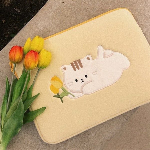  Túi laptop mèo tulip 