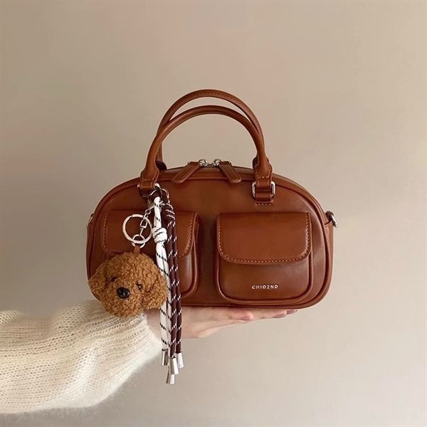  Túi Chio2nd bầu dục 2 túi móc khoá Teddy 