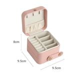  Hộp đựng trang sức vuông 2 cúc hoa hồng 