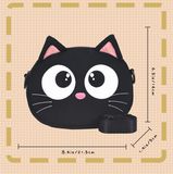  Túi mèo đen chibi 
