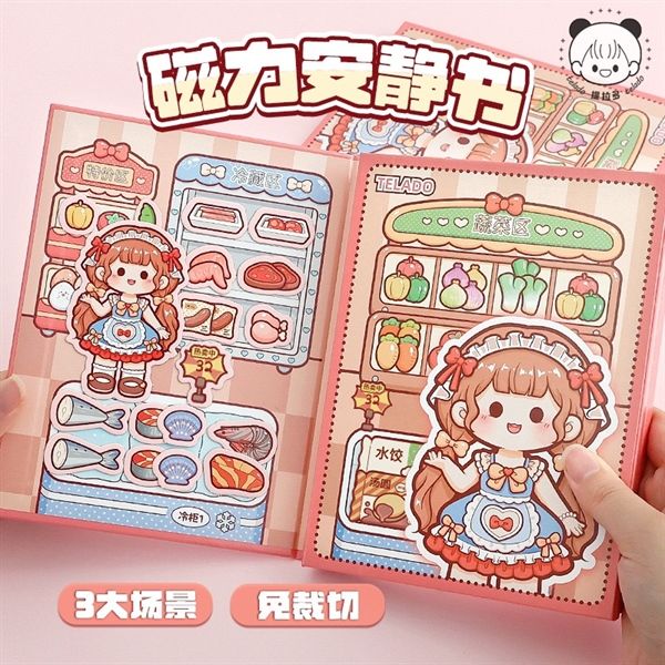  Sticker nổi nam châm 3 background bé Telado 