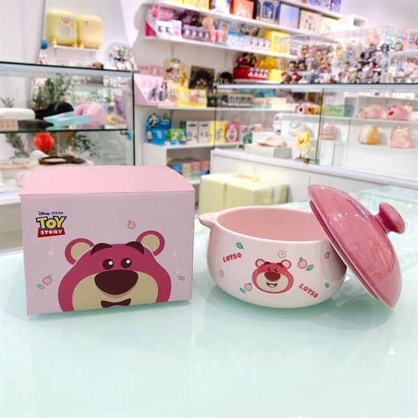  Bát kèm nắp 2 quai Lotso 13cm 