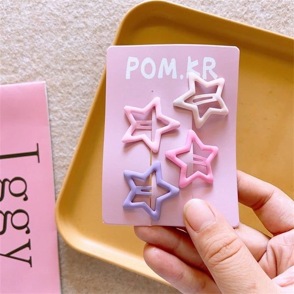  Set 4 kẹp tóc uốn hình dễ thương 