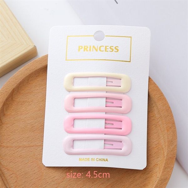  Set 4 kẹp uốn hình tone pastel 