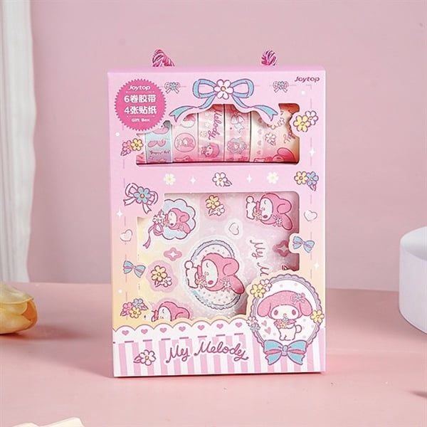  Set box sticker + washi tape Sanrio 