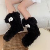  Tất boot thú lông xù 