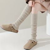  Tất Mihimihi ống đồng không bàn chân gân dọc 