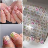  Sticker dán móng viền màu nổi 