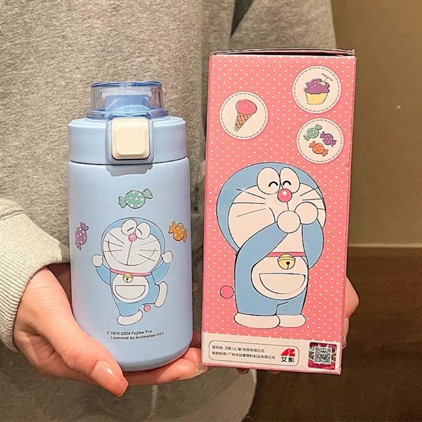  Bình giữ nhiệt Doraemon đồ ngọt 420ml 