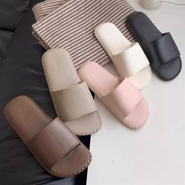  Dép mũi vuông viền gân chỉ 