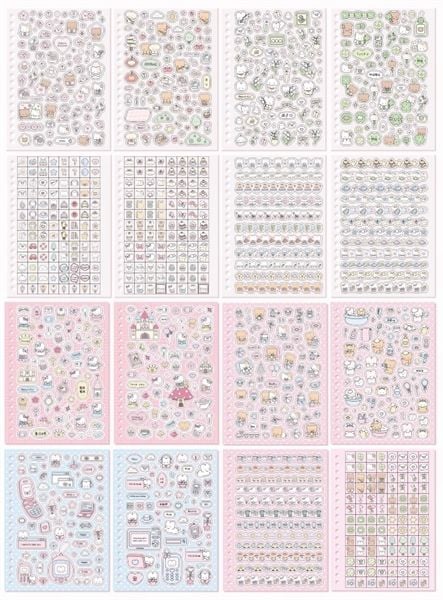  Sổ Sticker lấp lánh Telado 16 trang 