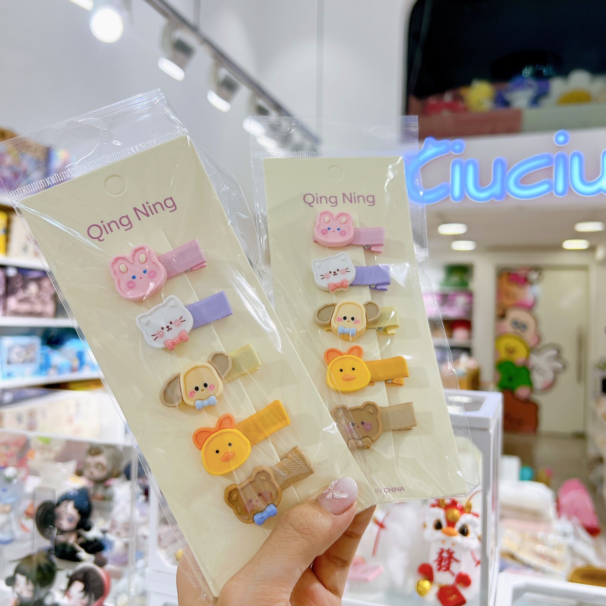  Set kẹp tóc 5c các loại thú 