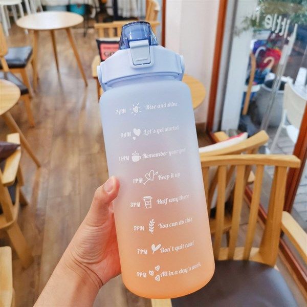  Bình nước slogan ombre 2000ml 