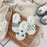  Tất Kid lười cherry trắng đen 