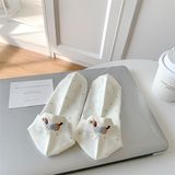  Tất Xiaohesi chấm bi cún xúc xích 