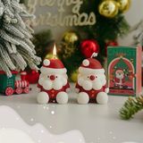  Nến thơm Giáng Sinh ông già Noel râu béo 7,5cm 
