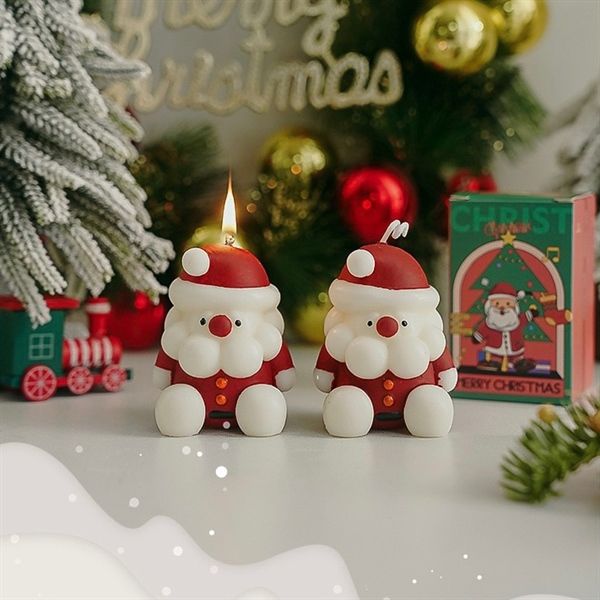  Nến thơm Giáng Sinh ông già Noel râu béo 7,5cm 