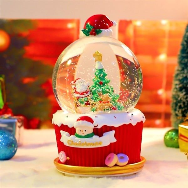  Quả cầu tuyết phát nhạc - Trượt tuyết 