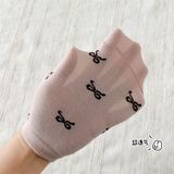  Tất Kid mặt lưới gấu chữ nơ 