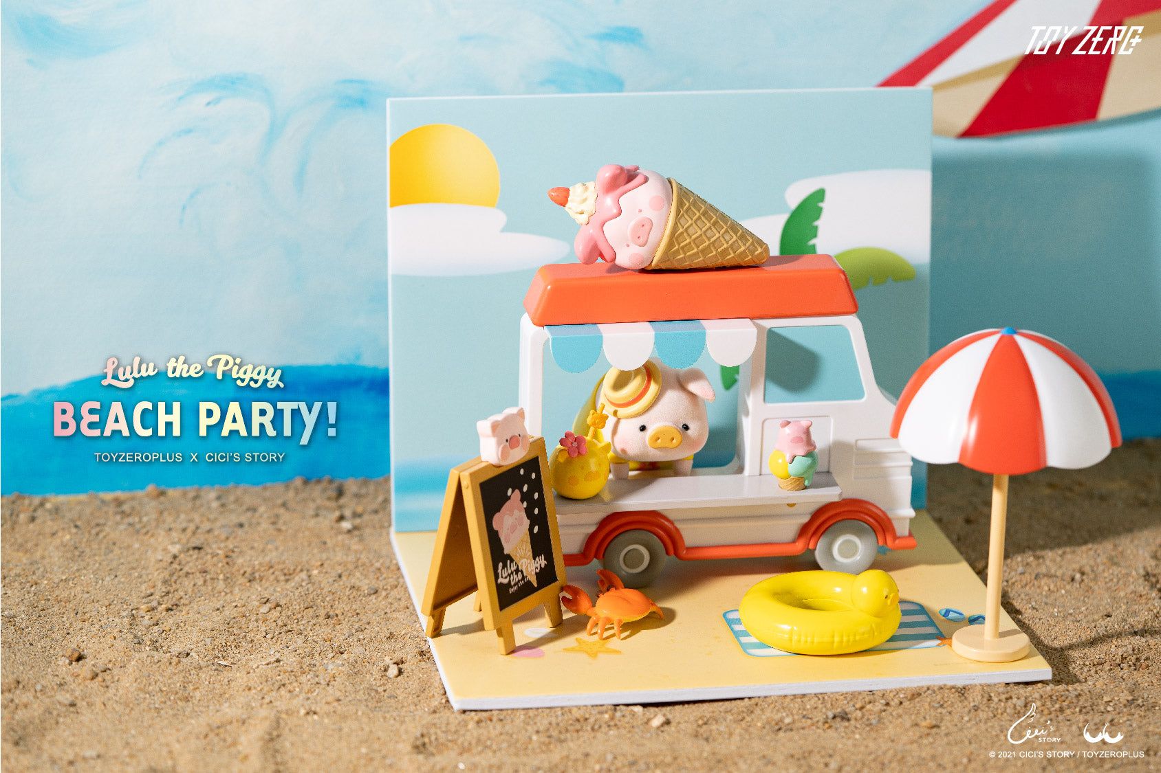  Premium set Lulu the Piggy Beach Party 