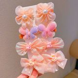  Set 4 đôi kẹp voan bé gái 