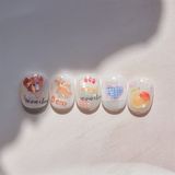  Sticker dán móng Tomoni thú ánh xà cừ 