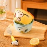  Bát sứ Snoopy viền màu 11.7cm 