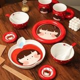  Set bát đĩa bé táo đỏ 