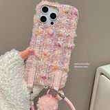  Ốp vải dạ + dây đeo hồng 