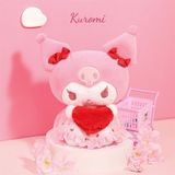  Gấu bông Sanrio ôm trái tim đỏ 23cm 