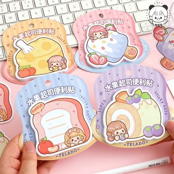  Giấy nhớ bé bánh kem Telado 30 tờ 