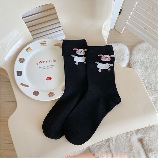  Tất cao cổ gập mép thú dễ thương 