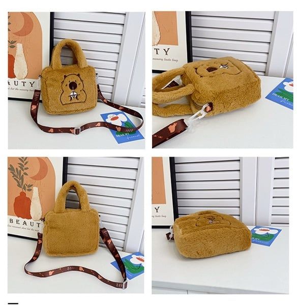  Túi đeo chéo Capybara vuông 20x16cm 