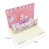  Thiệp Happy Birthday thỏ gấu dựng 3D 