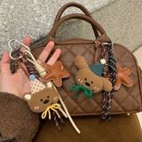  Móc khoá cún bông ngôi sao phụ kiện 