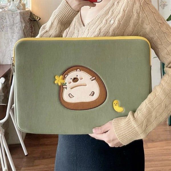  Túi laptop nhím hoa 