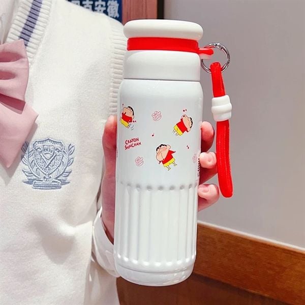  Bình giữ nhiệt ống hút Shinchan 530ml 
